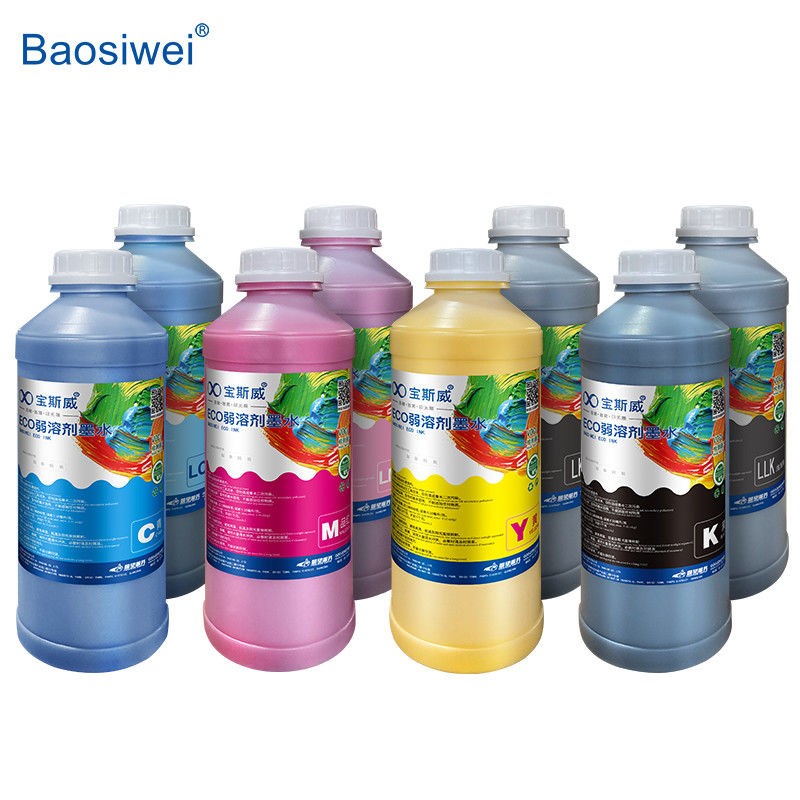 Baosiwei Eco Solvent Ink Adequado para Várias Cabeças de Impressão / 8 Cores