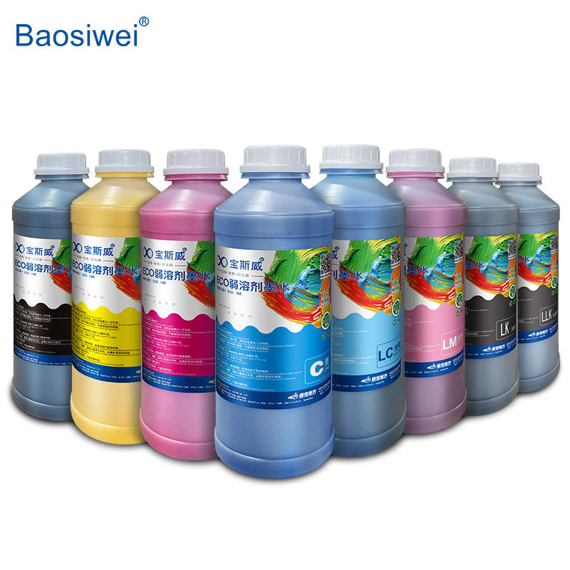 Baosiwei Eco Solvent Ink Adequado para Várias Cabeças de Impressão / 8 Cores